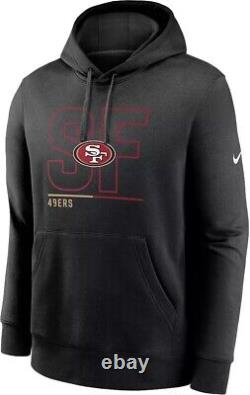 San Francisco 49ers Nike City Code Black Hoodie Pullover Sweatshirt Men 2XL XXL