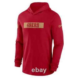 San Francisco 49ers Nike Sideline Hoodie Performance Long Sleeve T-Shirt NFL SF