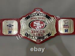 San Francisco 49ers Niner Gang NFL Championship American Football Belt 4mm Brass