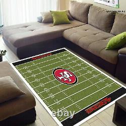 San Francisco 49ers Non-Slip Area Rug Living Room Floor Mat Fluffy Carpet Decor