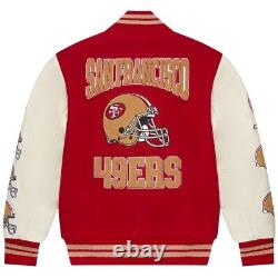San Francisco 49ers OVO Football-NFL Wool Varsity Fashion Jacket