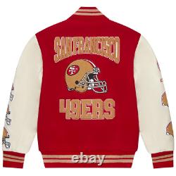 San Francisco 49ers OVO Varsity Jacket Football-NFL Wool Varsity Jacket
