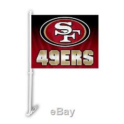 San Francisco 49ers Ombre Car Flag
