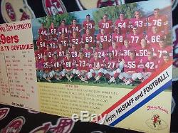San Francisco 49ers Original Falstaff Beer 1960 Team Cardboard Schedule(L@@K!)