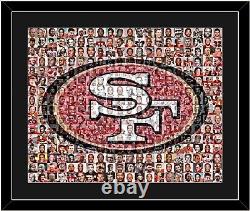 San Francisco 49ers Photo Mosaic Print Art using over 150 Greatest 49ers Players