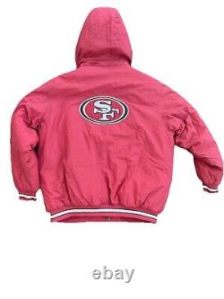 San Francisco 49ers Puffer Jacket! 90's NFL Pro Line Reebok Nice Shape! XL