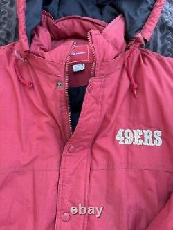 San Francisco 49ers Puffer Jacket! 90's NFL Pro Line Reebok Nice Shape! XL