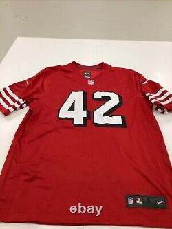 San Francisco 49ers Ronnie Lott Red Nike On Field Jersey Large New