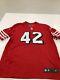 San Francisco 49ers Ronnie Lott Red Nike On Field Jersey Large New