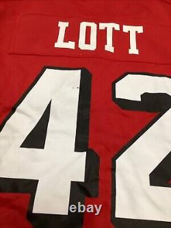 San Francisco 49ers Ronnie Lott Red Nike On Field Jersey Large New