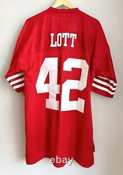 San Francisco 49ers Ronnie Lott Reebok Gridiron NFL Throwbacks Size Large