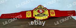 San Francisco 49ers SF Championship Belt Adult Size 2MM Brass