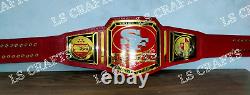 San Francisco 49ers SF Championship Belt Adult Size 2MM Brass