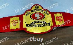 San Francisco 49ers SF Championship Belt Adult Size 2MM Brass