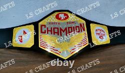 San Francisco 49ers SF Championship Belt Adult Size 2MM Brass