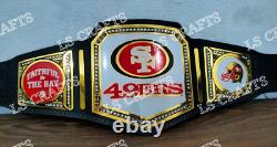 San Francisco 49ers SF Championship Belt Adult Size 2MM Brass