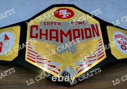 San Francisco 49ers SF Championship Belt Adult Size 2MM Brass