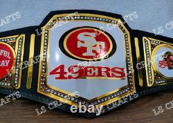 San Francisco 49ers SF Championship Belt Adult Size 2MM Brass