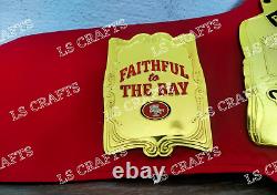 San Francisco 49ers SF Championship Belt Adult Size 2MM Brass