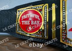 San Francisco 49ers SF Championship Belt Adult Size 2MM Brass