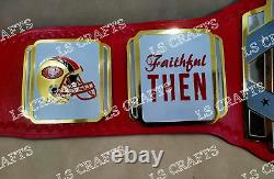 San Francisco 49ers SF Championship Belt Adult Size 4MM Brass