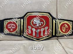 San Francisco 49ers SF Super Bowl Championship Belt Title Adult Size Leather 2mm