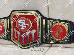 San Francisco 49ers SF Super Bowl Championship Belt Title Adult Size Leather 2mm