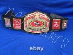 San Francisco 49ers SF Super Bowl Championship Belt Title Leather Brass 2mm