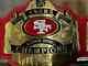 San Francisco 49ers SF Superbowl Championship Belt Adult Size Brass Plated