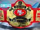 San Francisco 49ers SF Superbowl Championship Belt Adult Size Brass Plated