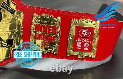 San Francisco 49ers SF Superbowl Championship Belt Adult Size Brass Plated