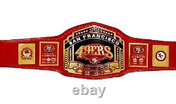 San Francisco 49ers SF Superbowl Championship Belt Adult Size Brass Plated 4mm