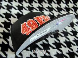 San Francisco 49ers Saloon Script New Era 59FIFTY Fitted Cap sz 7 5/8 hat