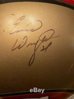 San Francisco 49ers Signed Eric Wright FULL SIZE Pro Autographed Helmet
