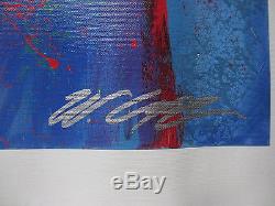 San Francisco 49ers Signed Montana Rice Young Bill Lopa Canvas Giclee Le 15/16