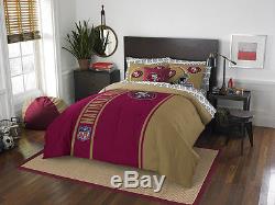 San Francisco 49ers Soft & Cozy 7 Piece Full Bed in a Bag Comforter Set