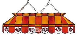 San Francisco 49ers Stained Glass Pool Table Light
