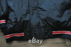 San Francisco 49ers Starter Heavy Parka Jacket Quilted Lining Hood Men Black M