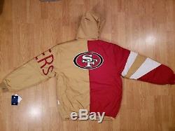 San Francisco 49ers Starter Jacket 90s Vintage Style Mens Size Med New with Tags