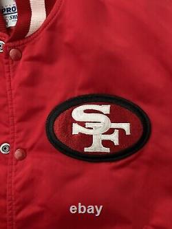 San Francisco 49ers Starter Jacket Vintage Red Excellent Condition! Size Large