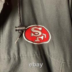 San Francisco 49ers Starter NFL Full Zip Hooded Puffer Jacket XL