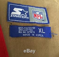 San Francisco 49ers Starter Overalls Pinstripe Size XL Rare Bay Area Sports