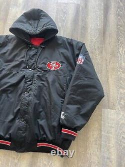San Francisco 49ers Starter Vtg 90s NFL Football track jacket windbreaker Sz-L