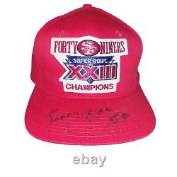 San Francisco 49ers Super Bowl Champions Autographed Jerry Rice Snapback Hat NFL