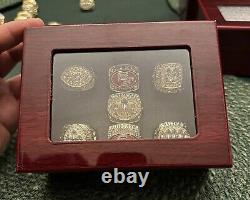 San Francisco 49ers Super Bowl & Championship Replica Rings Set Of 7