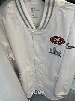 San Francisco 49ers Super Bowl LIV 100 Anniversary Full Snap Jacket Small New