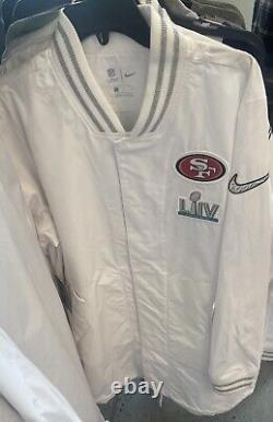 San Francisco 49ers Super Bowl LIV 100 Anniversary Full Snap Jacket Small New