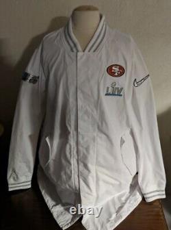 San Francisco 49ers Super Bowl LIV 100 Anniversary Full Snap Jacket Small New