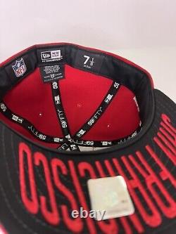 San Francisco 49ers Super Bowl New era 7 1/8 Fitted Hat XXIV XVI SF Hat Lot Of 4