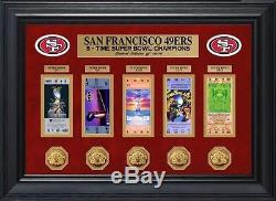 San Francisco 49ers Super Bowl Ticket and Game Coin